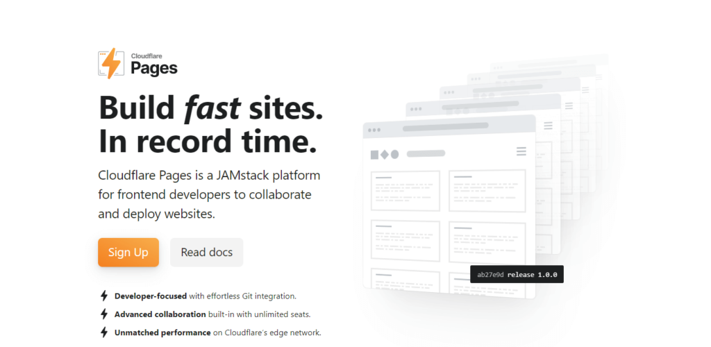 8 einfache Dienste für statisches Hosting 10 static hosting on Cloudflare Pages