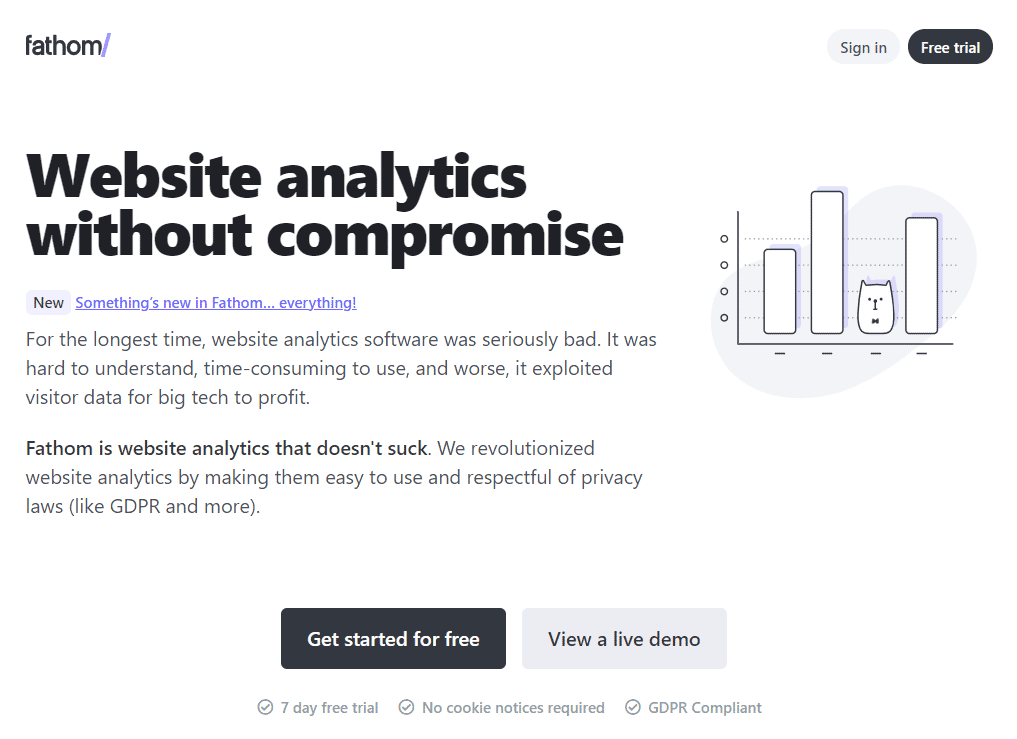 Analytics für statische Websites 9 Fathom