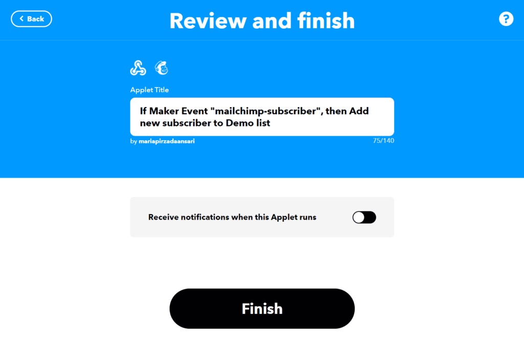 Was ist IFTTT und wie können Sie es mit Simply Static Pro verwenden? 30 Finish button