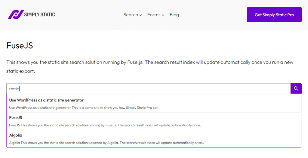 So erstellst du eine statische Website (ganz einfach) 13 simply static search