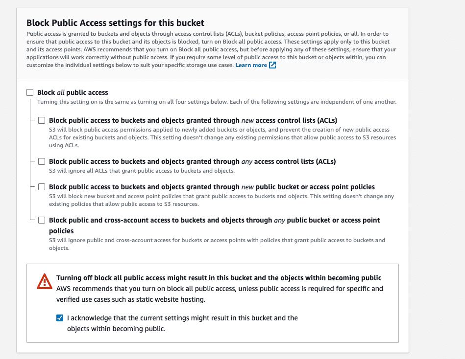 So richten Sie AWS-WordPress-Hosting im Jahr 2023 ein 25 aws block public access