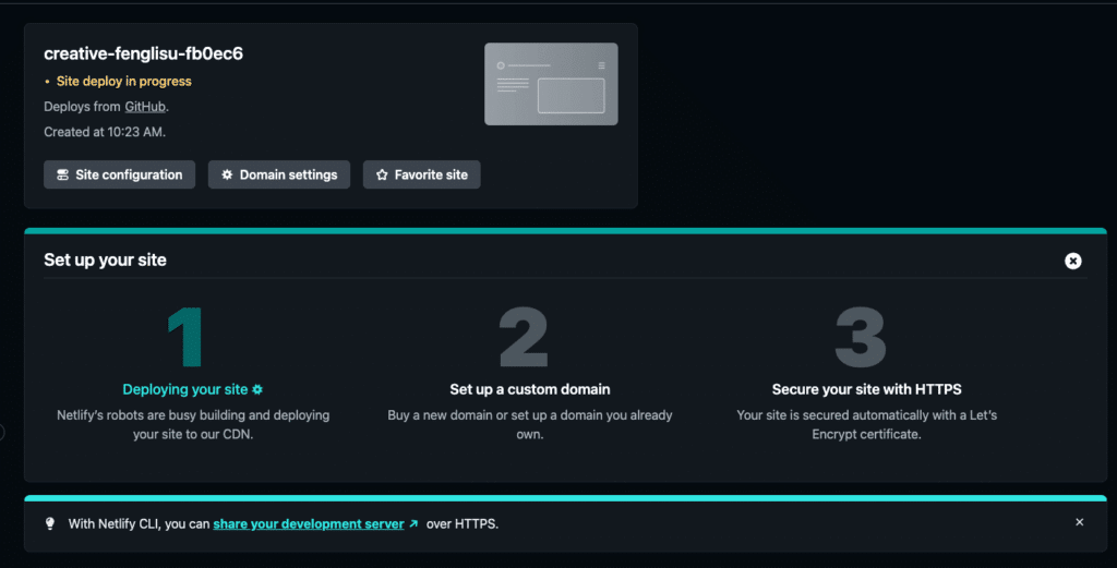 So hosten Sie WordPress auf Netlify 31 deployment progress netlify