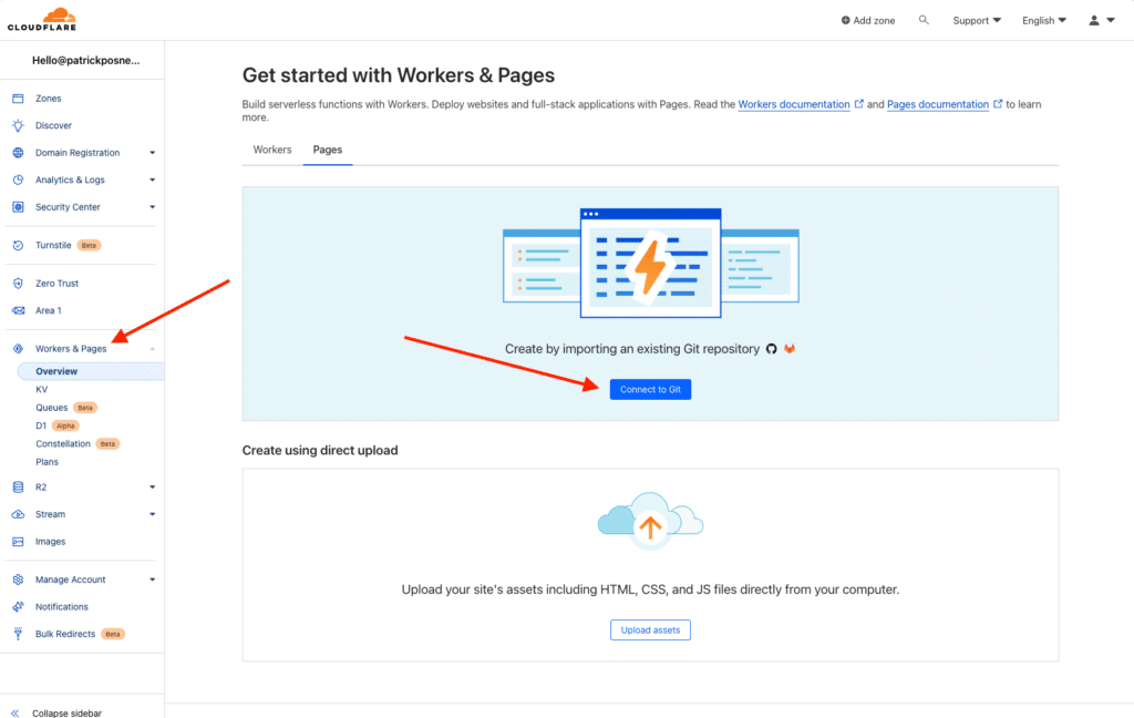So verwenden Sie Cloudflare Pages mit WordPress 27 cloudflare pages dashboard