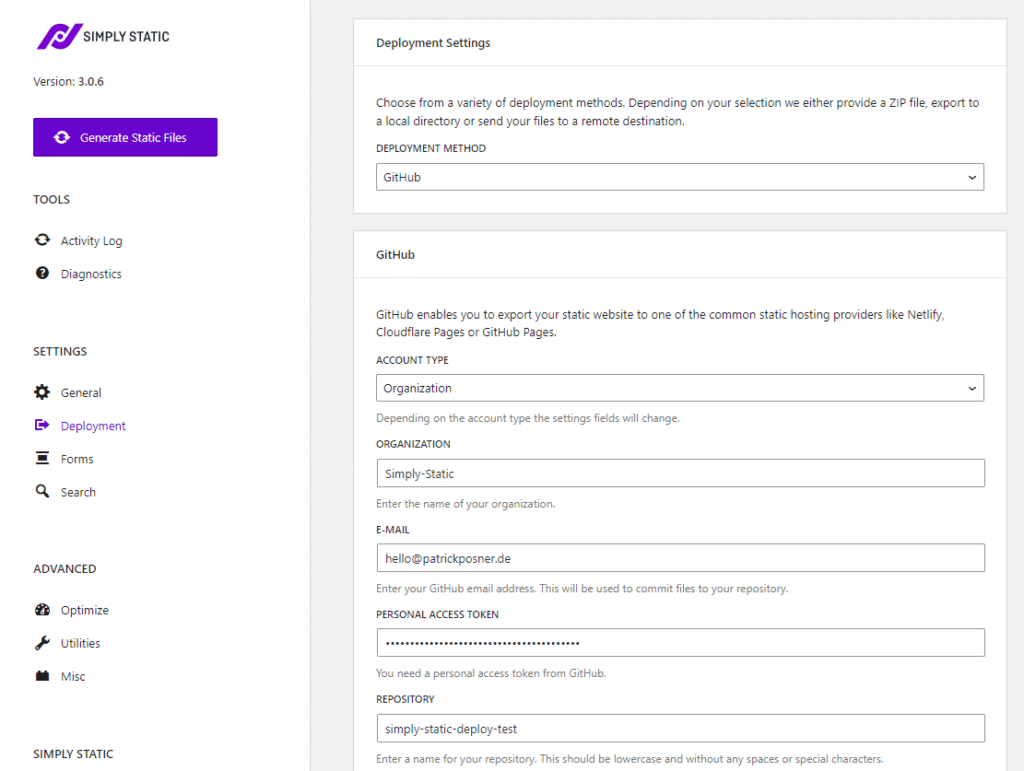 So verwenden Sie Cloudflare Pages mit WordPress 25 simply static github deployment