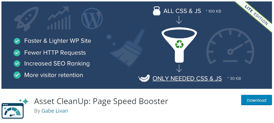 16 Tools zur WordPress-Performance-Optimierung 41 asset cleanup