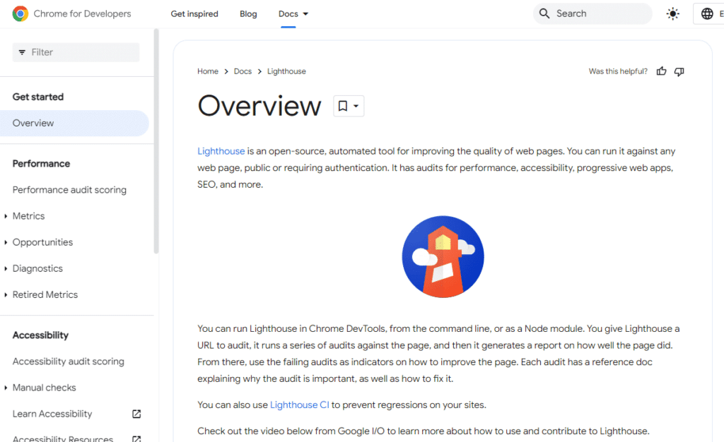 15 alternative Tools zur Optimierung der Website-Geschwindigkeit, die Sie nutzen können 23 google lighthouse