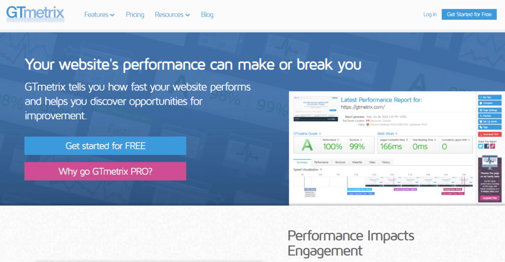 16 Tools zur WordPress-Performance-Optimierung 24 gtmetrix features