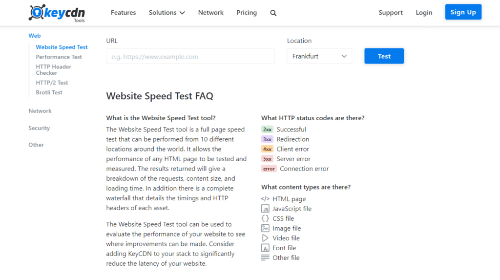 16 Tools zur WordPress-Performance-Optimierung 30 keycdn test