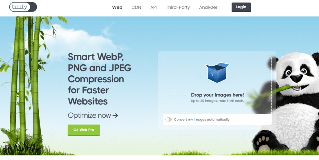 So beschleunigen Sie Elementor 36 tinypng