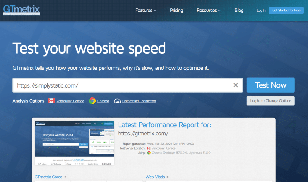 Website-Performance-Benchmarks und wie Sie sie verbessern können 19 gtmetrix