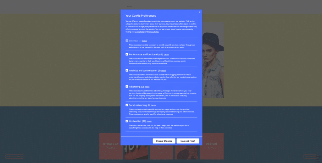 Cookie-Consent-Plugins für statische Websites 30 cookie consent banner screenshot