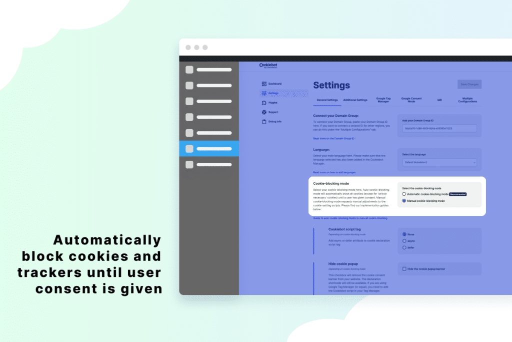 Cookie-Consent-Plugins für statische Websites 28 cookiebot screenshot