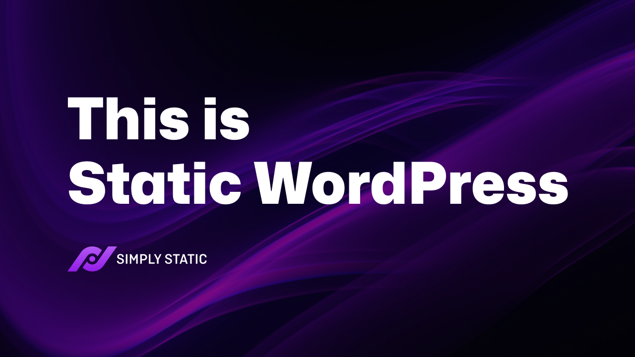 Das ist statisches WordPress