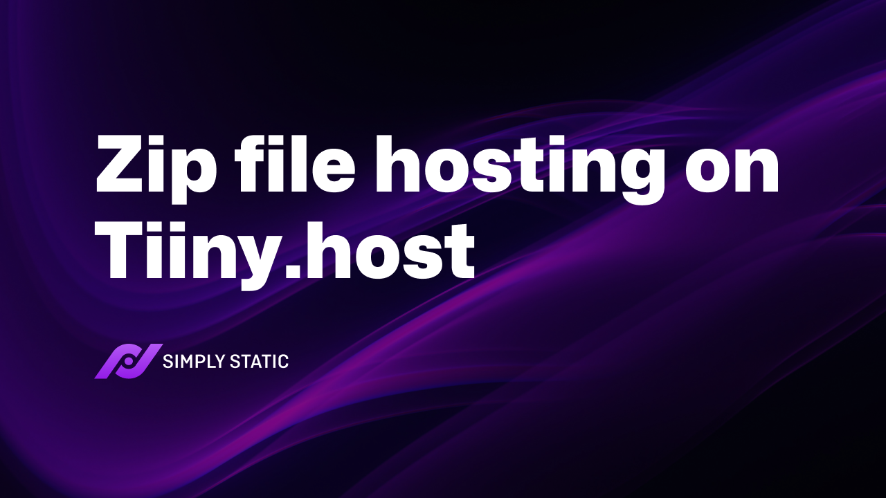 Hosting von ZIP-Dateien auf Tiiny.host mit Simply Static 8 Hosting von ZIP-Dateien auf Tiiny.host mit Simply Static