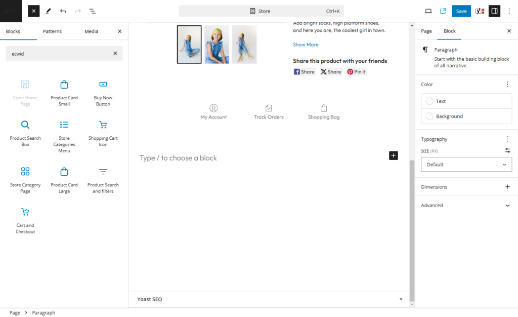 So erstellen Sie 2026 eine statische E-Commerce-Website 34 ecwid blocks