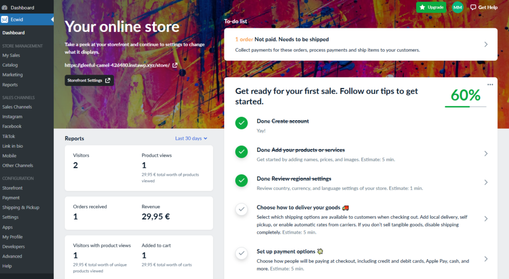 So erstellen Sie 2026 eine statische E-Commerce-Website 31 ecwid setup wordpress