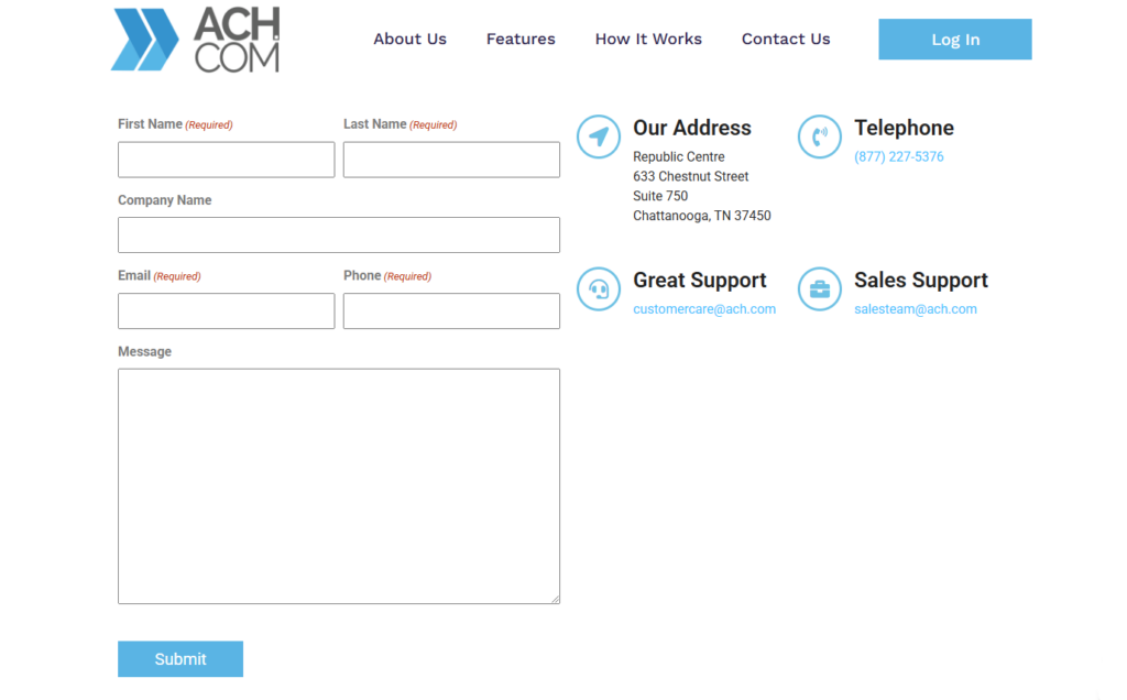 10 Beispiele für statische Websites für 2026 (& So richten Sie Ihre ein) 46 ach static contact form