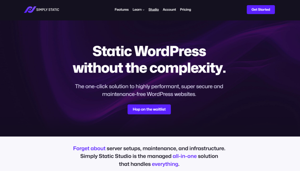 Warum statisches WordPress-Hosting sicherer ist als Ihre aktuelle Hosting-Konfiguration 17 simply static studio