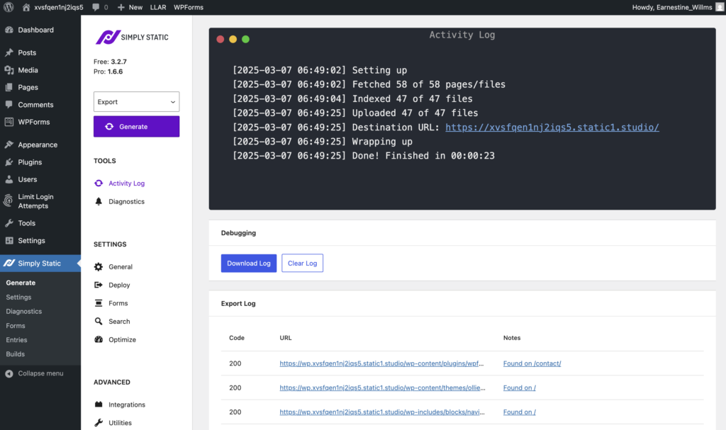 Optionen für den statischen Export: So wählen Sie die richtige Option aus 32 studio first site backend
