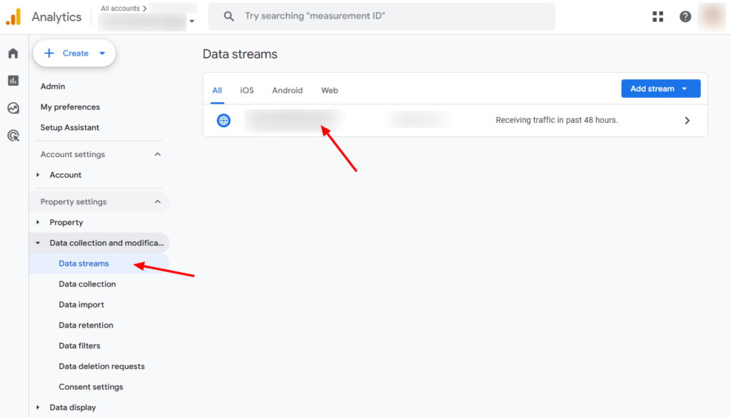 So schalten Sie Ihre statische Website live: Domains, URLs und mehr 36 analytics data streams