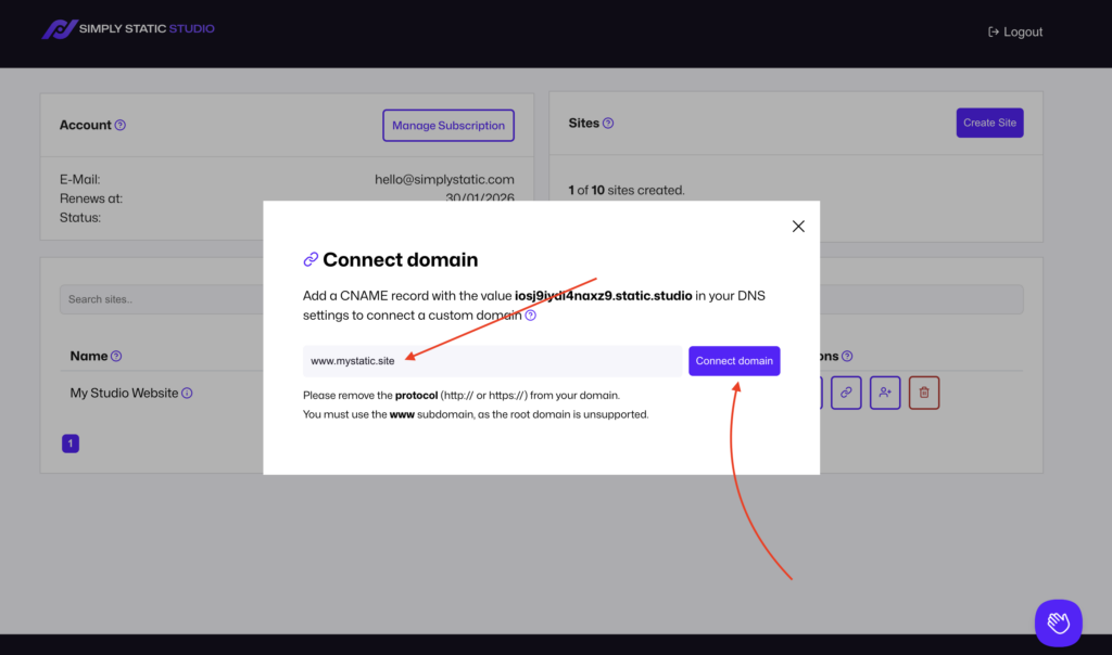 So schalten Sie Ihre statische Website live: Domains, URLs und mehr 34 cloudflare connect domain