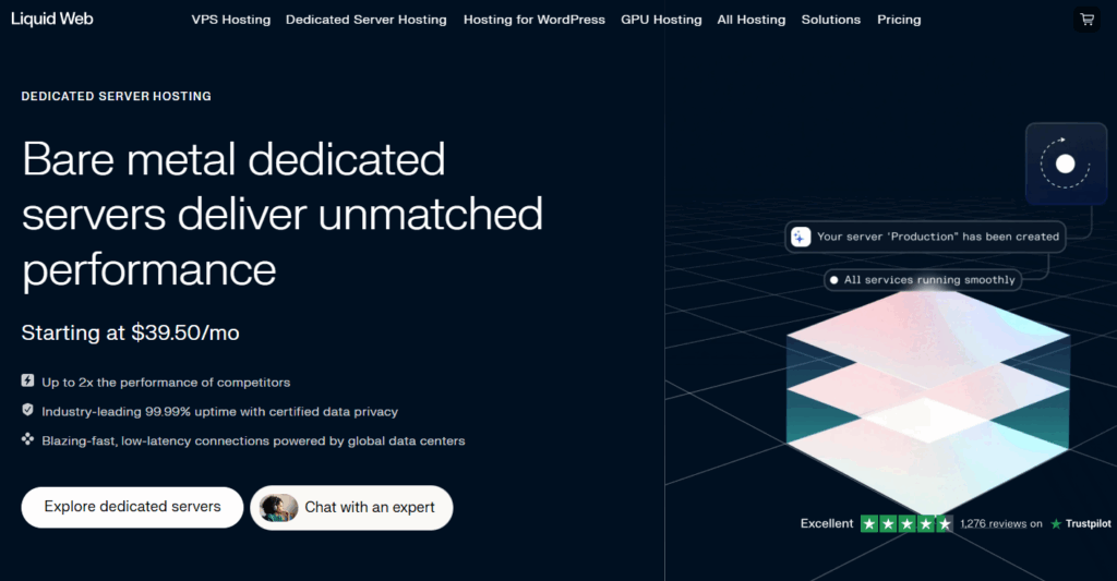 So findest du 2026 das beste Webhosting für Entwickler 23 liquid web dedicated server hosting