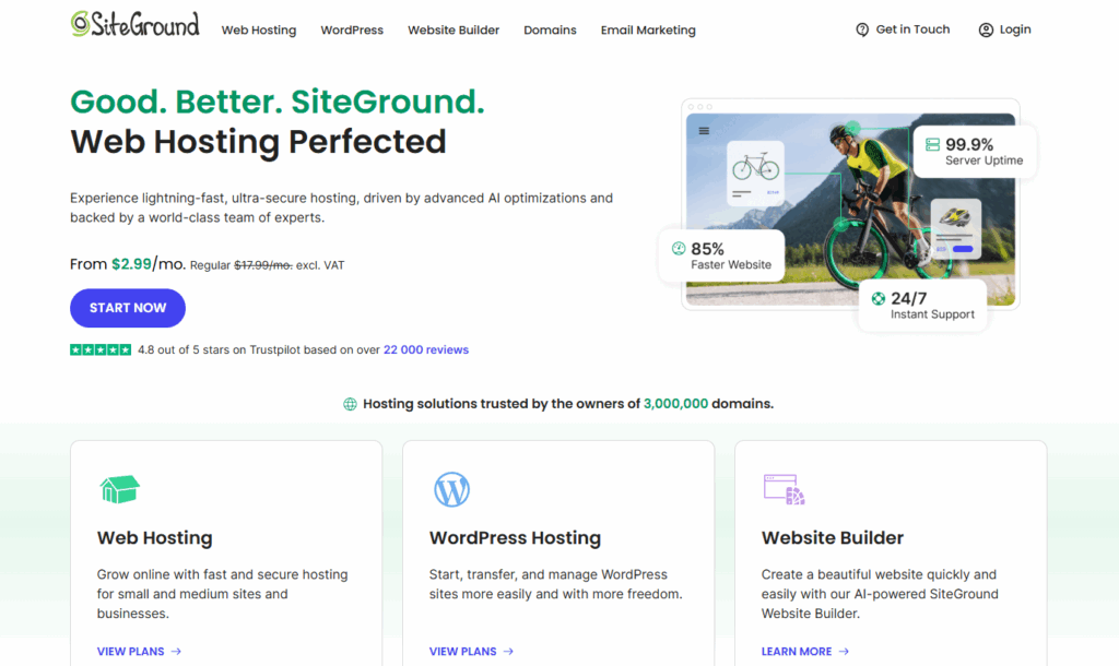 7 der sichersten WordPress-Hosting-Anbieter im Vergleich (2026) 18 siteground hosting