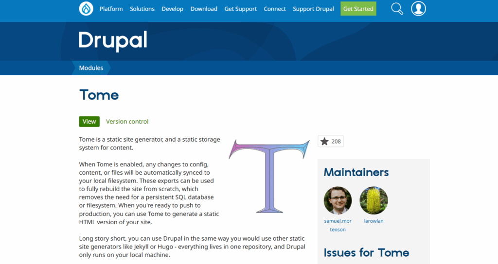 Bestes CMS für die Generierung statischer Websites im Jahr 2026 (Vollständiger Leitfaden) 34 tome for drupal