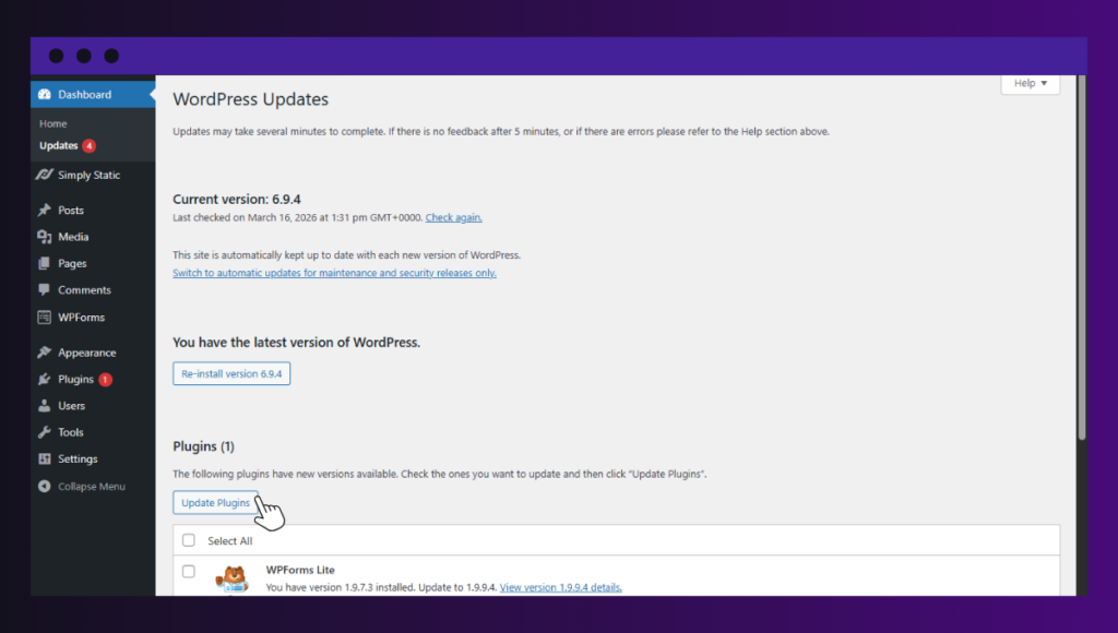 Best Practices für die Websicherheit für Website-Betreiber 15 static site plugin updates