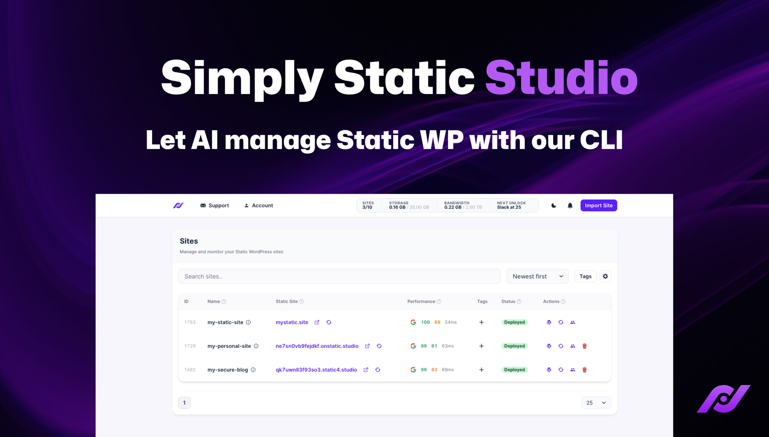 Static Studio CLI – Verwalte deine statische WordPress-Website mit KI 4 Static Studio CLI – Verwalte deine statische WordPress-Website mit KI